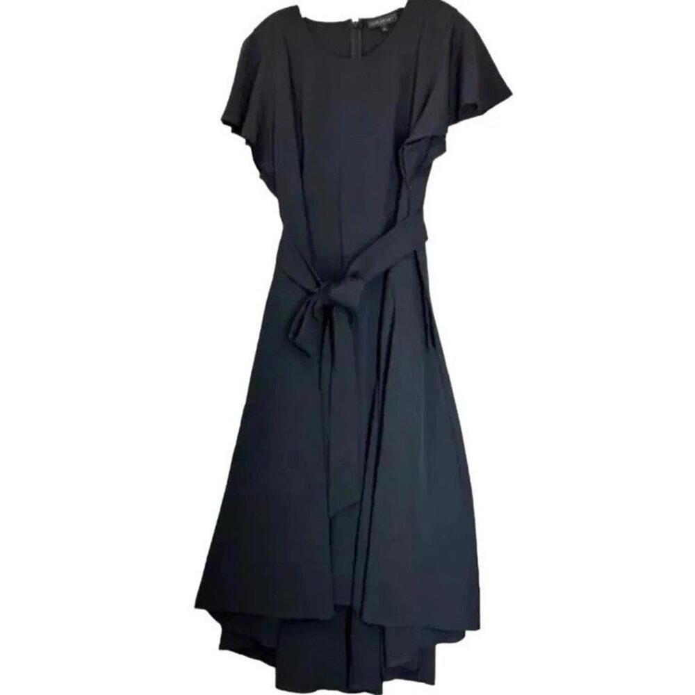Lane Bryant NWT Womens Midi Dress 26 Black A Line Basic Chic Dress